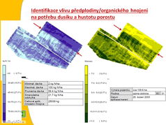 Identifikace vlivu předplodiny / organického hnojení na potřebu dusíku a hustotu porostu (zobrazeno 73x)