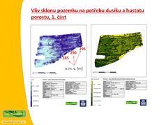 Vliv sklonu a délky pozemku na potřebu dusíku a hustotu porostu, 1. část (zobrazeno 66x)